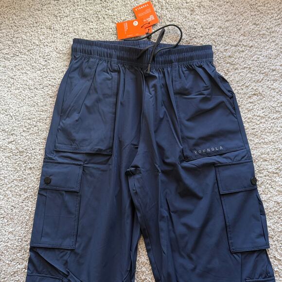 Men's YoungLA 2023 - Baggy Gym Cargo(SoldOut) XL, NWT, DarkNavy - Picture 4 of 8